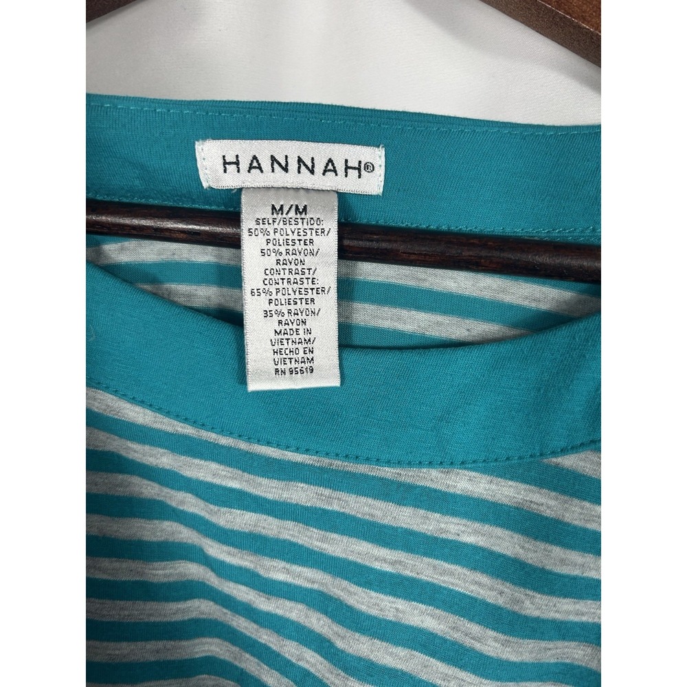 Hannah Striped‎ Knit Y2K Tunic Top Size M Preppy Fairy Grunge Alternative Indie - Picture 7 of 12